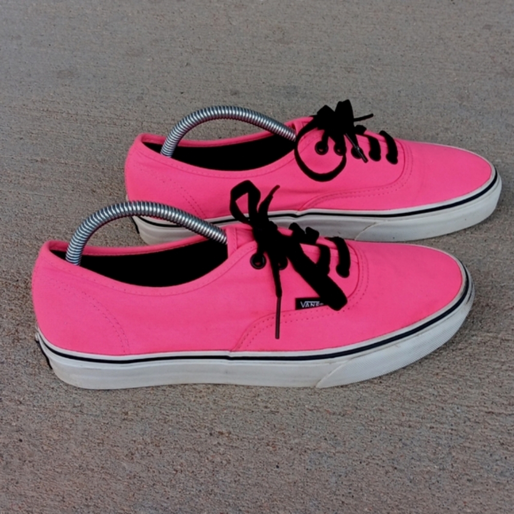 Vans Pink and Black Women's Sneakers